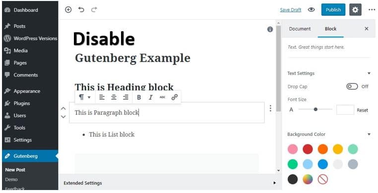 Disable-Gutenberg-on-WordPress-5.0-to-get-Classic-editor-back